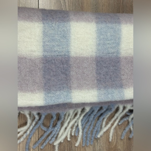 NWT Sezane Louise Scarf, Lilac and Vintage Blue - Picture 5 of 9